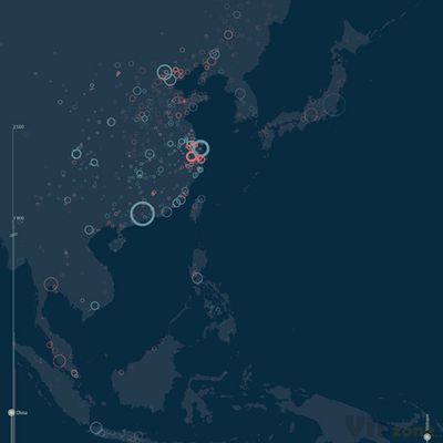 Urban expansion and density in east Asia on Behance