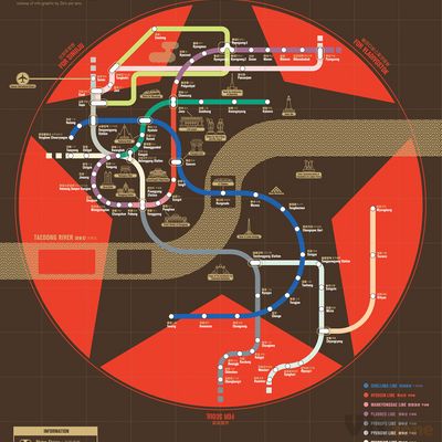 Map of Pyongyang Metro on Behance