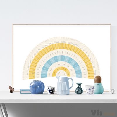 Custom Beach Day Circle Genealogy Family Tree Chart – Family Tree Prints